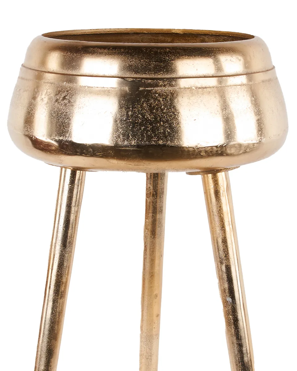 Freydis Gold casted alu planter on base round S 715791LS copy detailed Freydis Gold casted alu planter on base round S 715791LS copy detailed