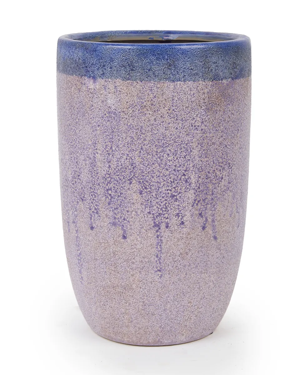 Xaro Purple Ceramic Tall Pot Round High L 696090 Xaro Purple Ceramic Tall Pot Round High L 696090