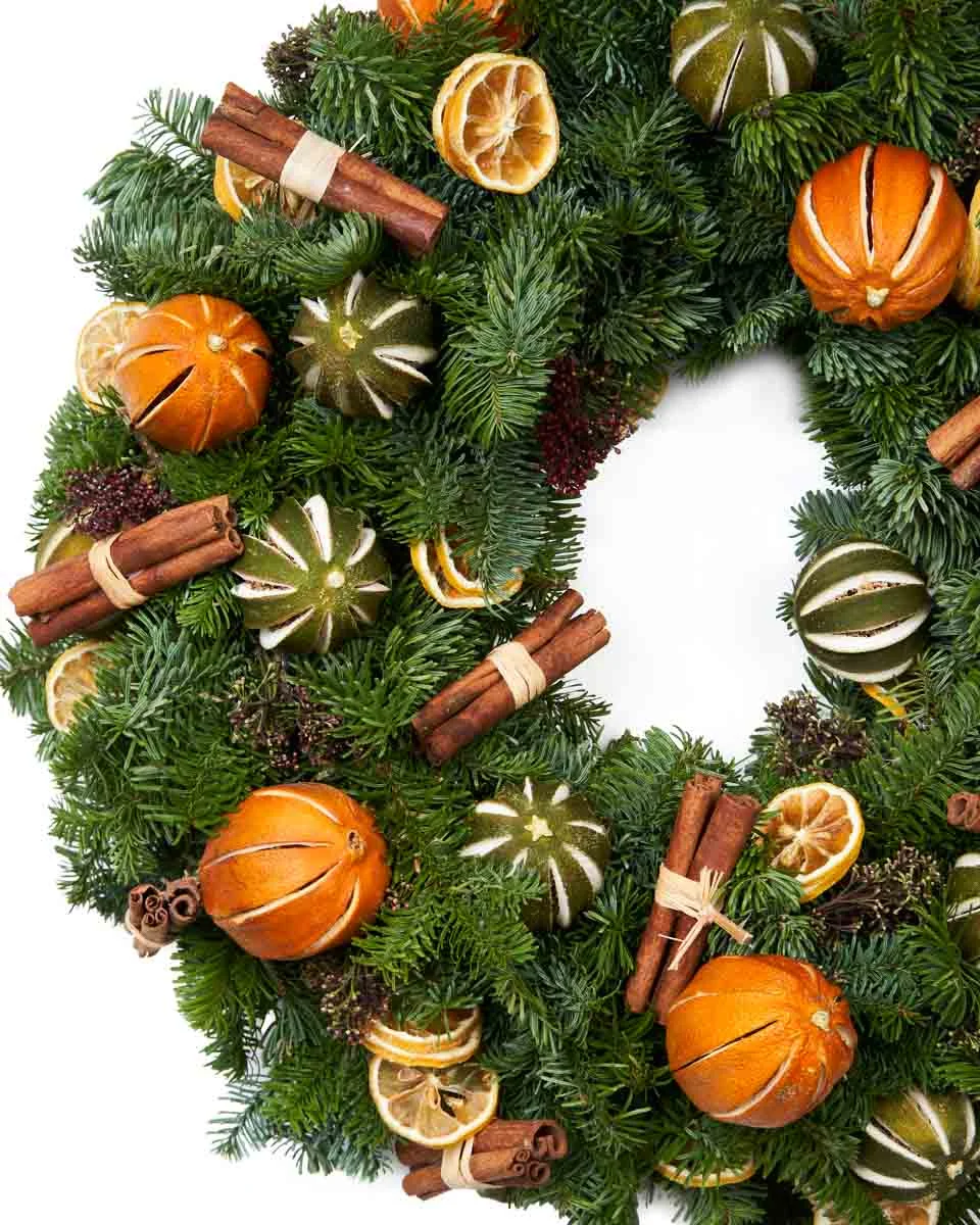 ORANGE KISSED MISTLETOENEW WREATH 1 LEFT DETAILS ORANGE KISSED MISTLETOENEW WREATH 1 LEFT DETAILS
