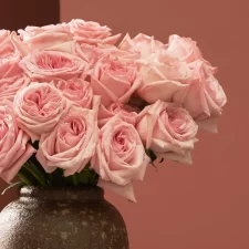 send my love brown pink ohara brown vase detailed