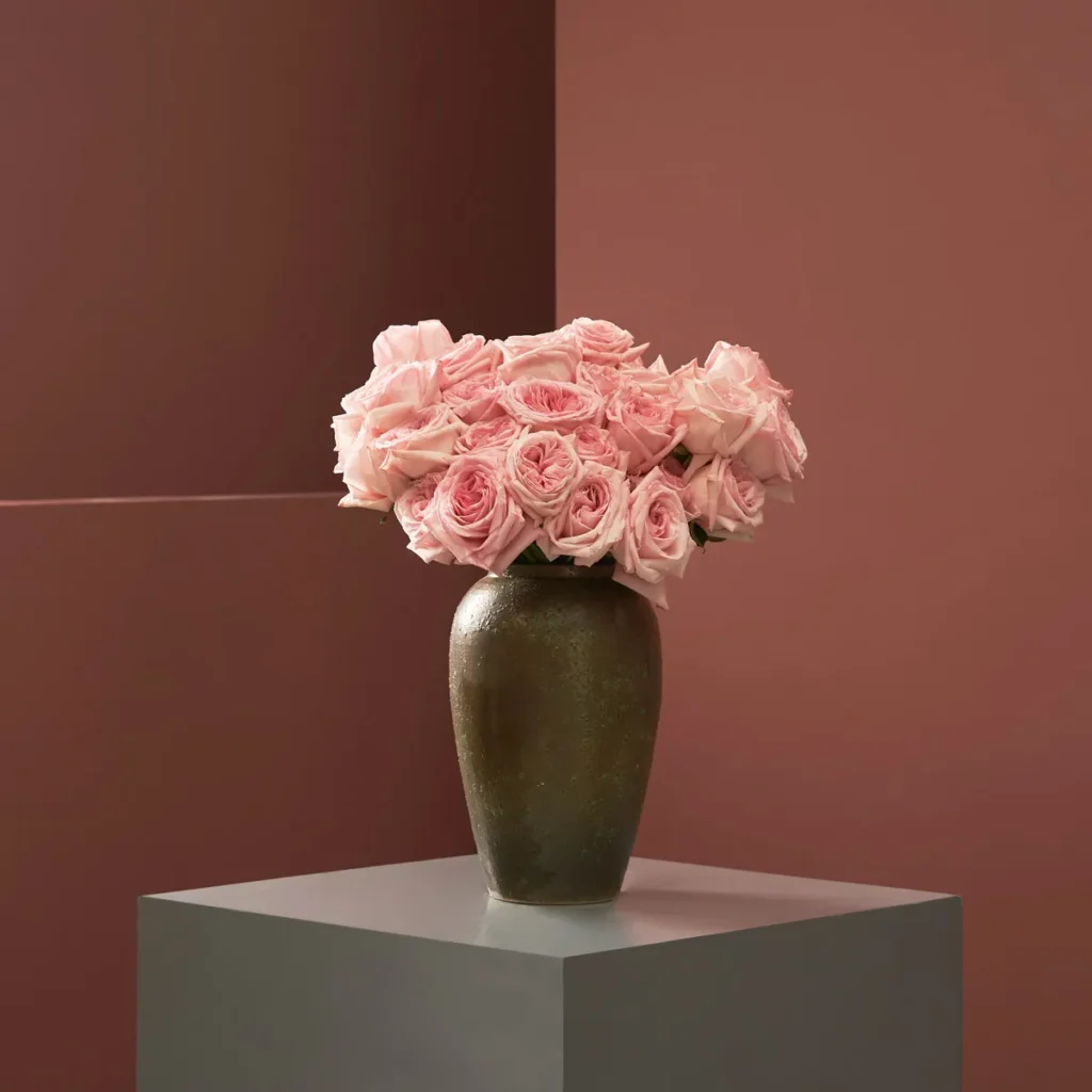 send my love pink ohara green vase