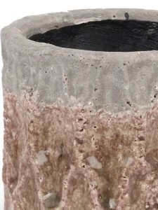 Achelos Brown Glazed Ceramic Pot Pattern Round M 692229 2 detailed