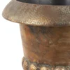 Buckey Gold Metal Medici Pot Round No Handles High 692407 2 detailed