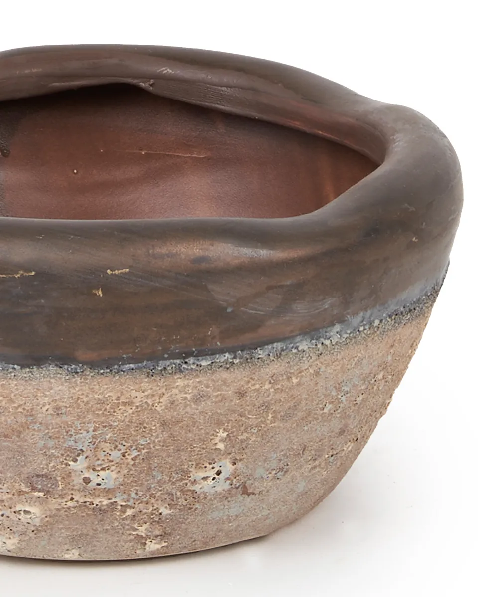 Dale Gold Ceramic Bowl Dark Border Round M 684933 2 detailed