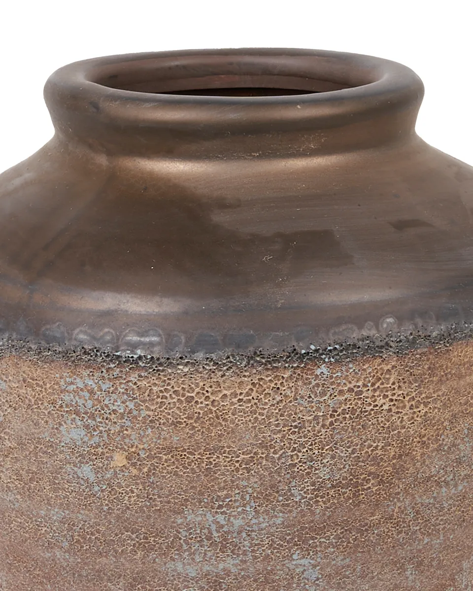 Dale Gold Ceramic Farmer Pot Dark Border Round S 684937 copy detailed