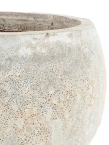 Javier Grey ceramic bowl pot round S 716107S copy detailed