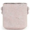 Joah Pink cement pot with ears oval M 715007 30 x 15 x 28
