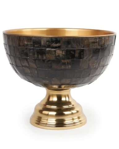 Loder Gold Horn shiny bowl natural horn mosaic tap 713573 37 x 37 x 29