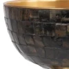 Loder Gold Horn shiny bowl natural horn mosaic tap 713573 37 x 37 x 29 copy detailed
