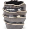 Matz Grey Ceramic Wave Pot Round S 678155