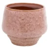 Merty Pink glazed ceramic pot wide low round 708720 L 19 x 19 x 16