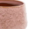 Merty Pink glazed ceramic pot wide low round 708720 L 19 x 19 x 16 copy detailed