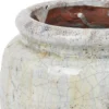 Navy Cream Ceramic Pot Round Low M 672154 copy detailed