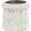 Nimma Grey cement pot wide top round M 713873 17 x 17 x 16