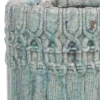 Rollas Grey ceramic pot antique pattern round708657 XL 25 x 25 x 30 copy detailed