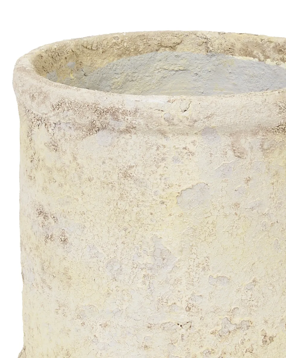 Solange Cream Ceramic Round Pot S 682279 copy detailed