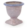 Xaro Purple Ceramic Bombey Pot on Foot M 696079