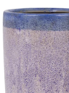 Xaro Purple Ceramic Tall Pot Round High L 696090 copy detailed