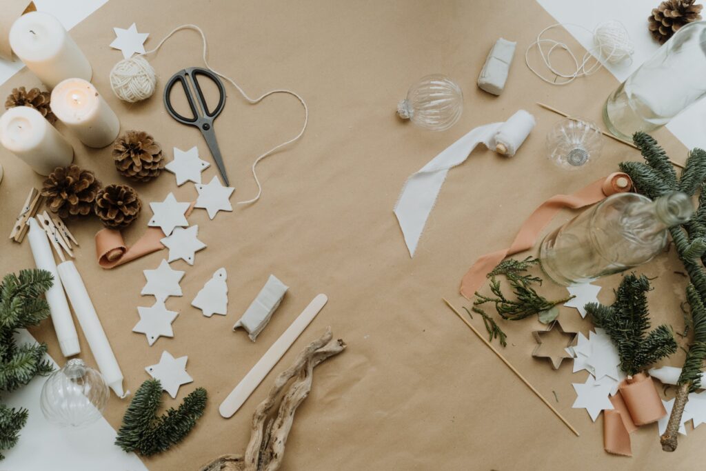 handmade paper decorations for Christmas