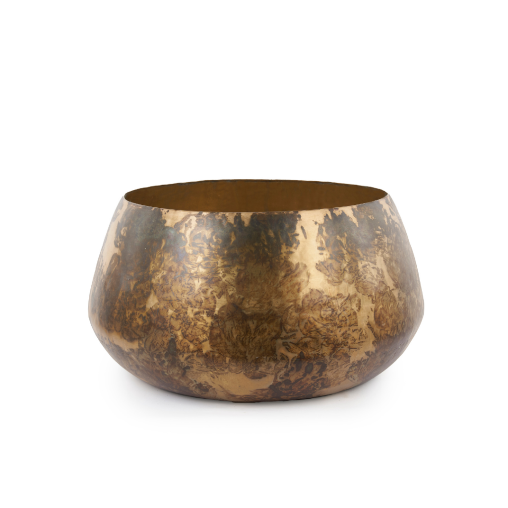 Elston Brass Iron Pot Low Design