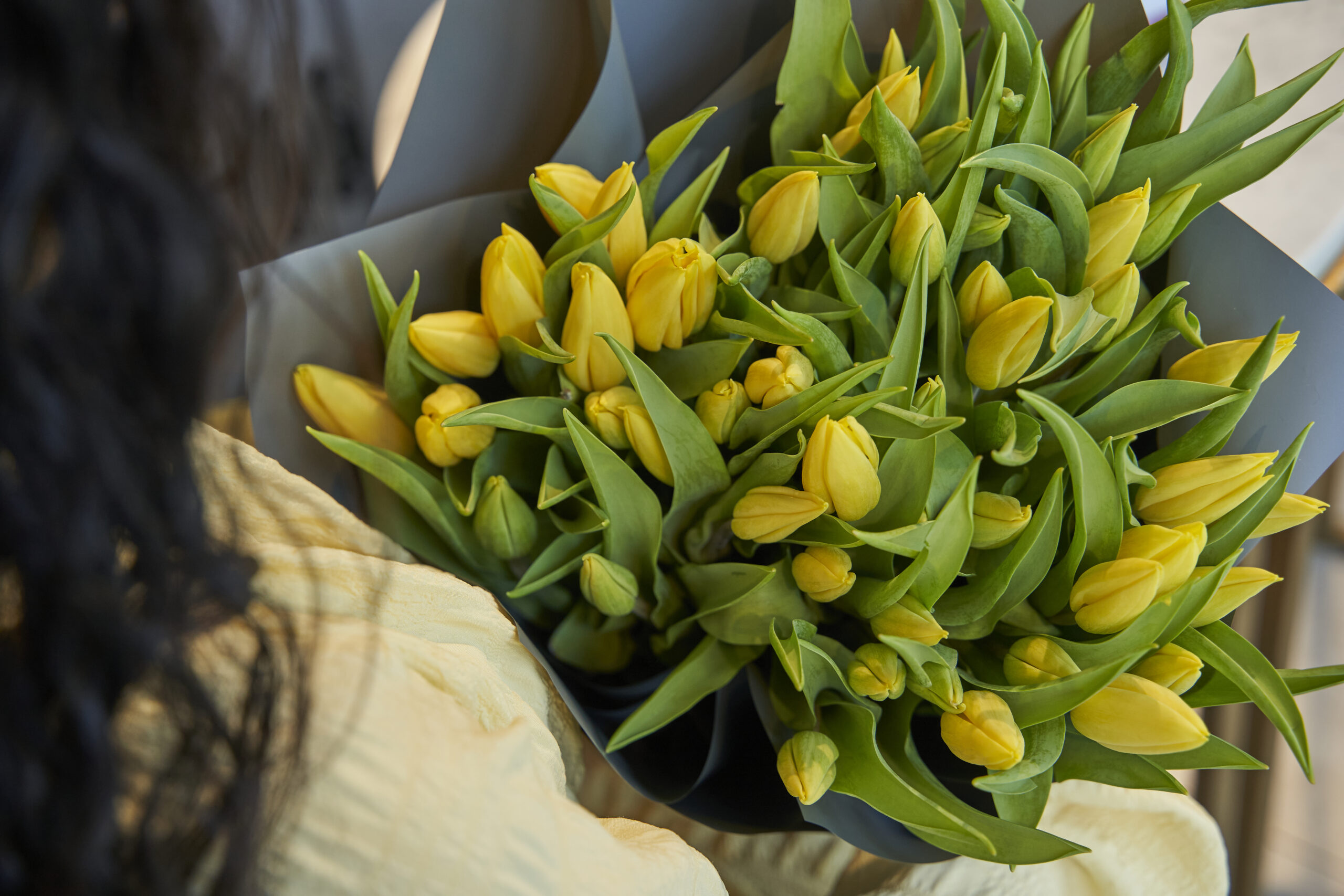 Darcey Flowers Yellow Tulips