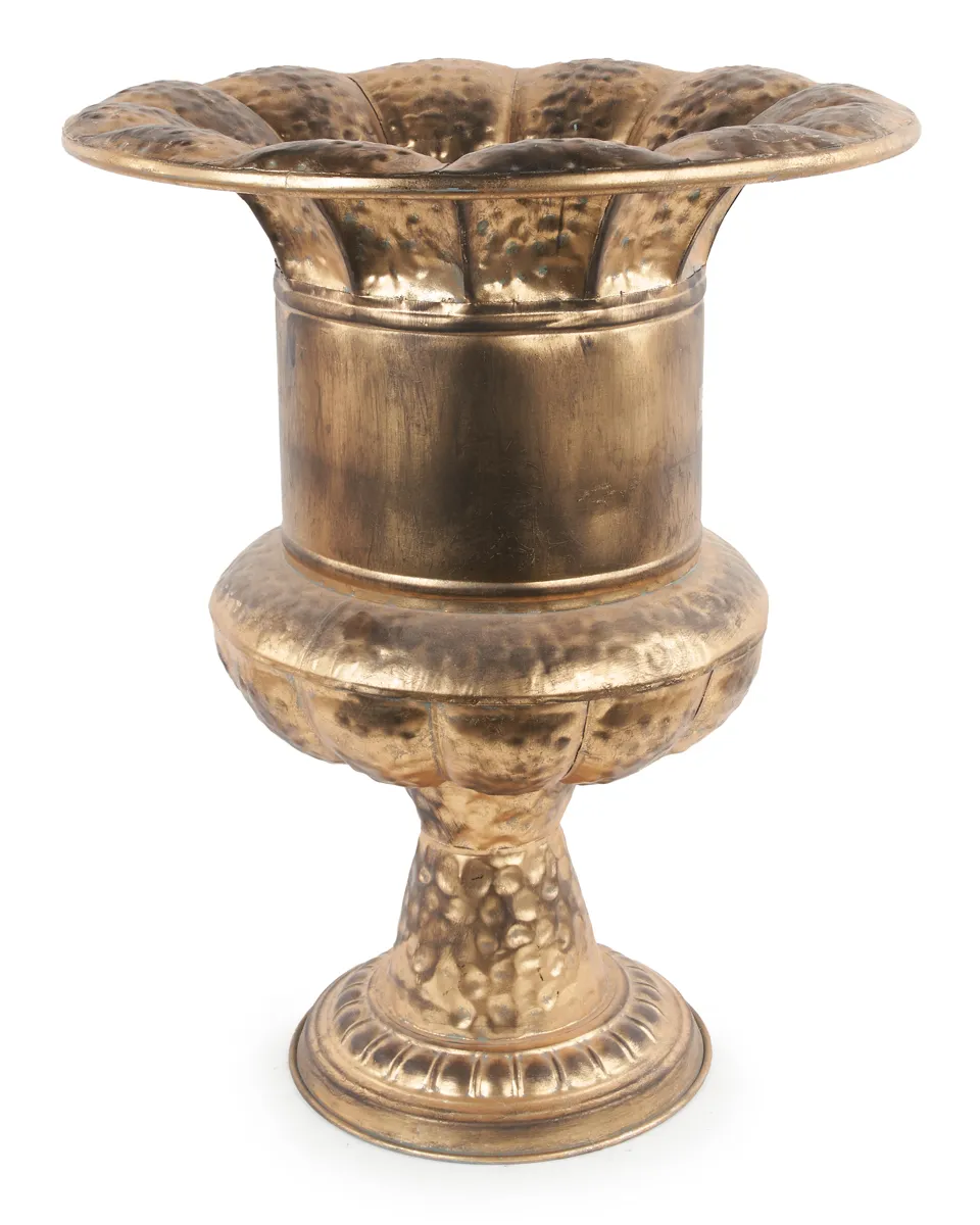 Benja Gold Antique Metal Medici Pot L 689938 Benja Gold Antique Metal Medici Pot L 689938