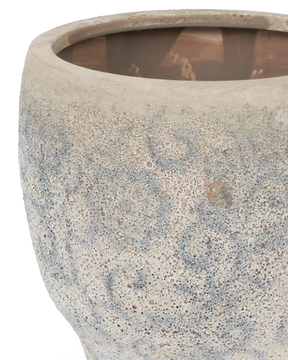 Carls White Ceramic Bombey Pot Blue Finish S 696063 2 detailed Carls White Ceramic Bombey Pot Blue Finish S 696063 2 detailed