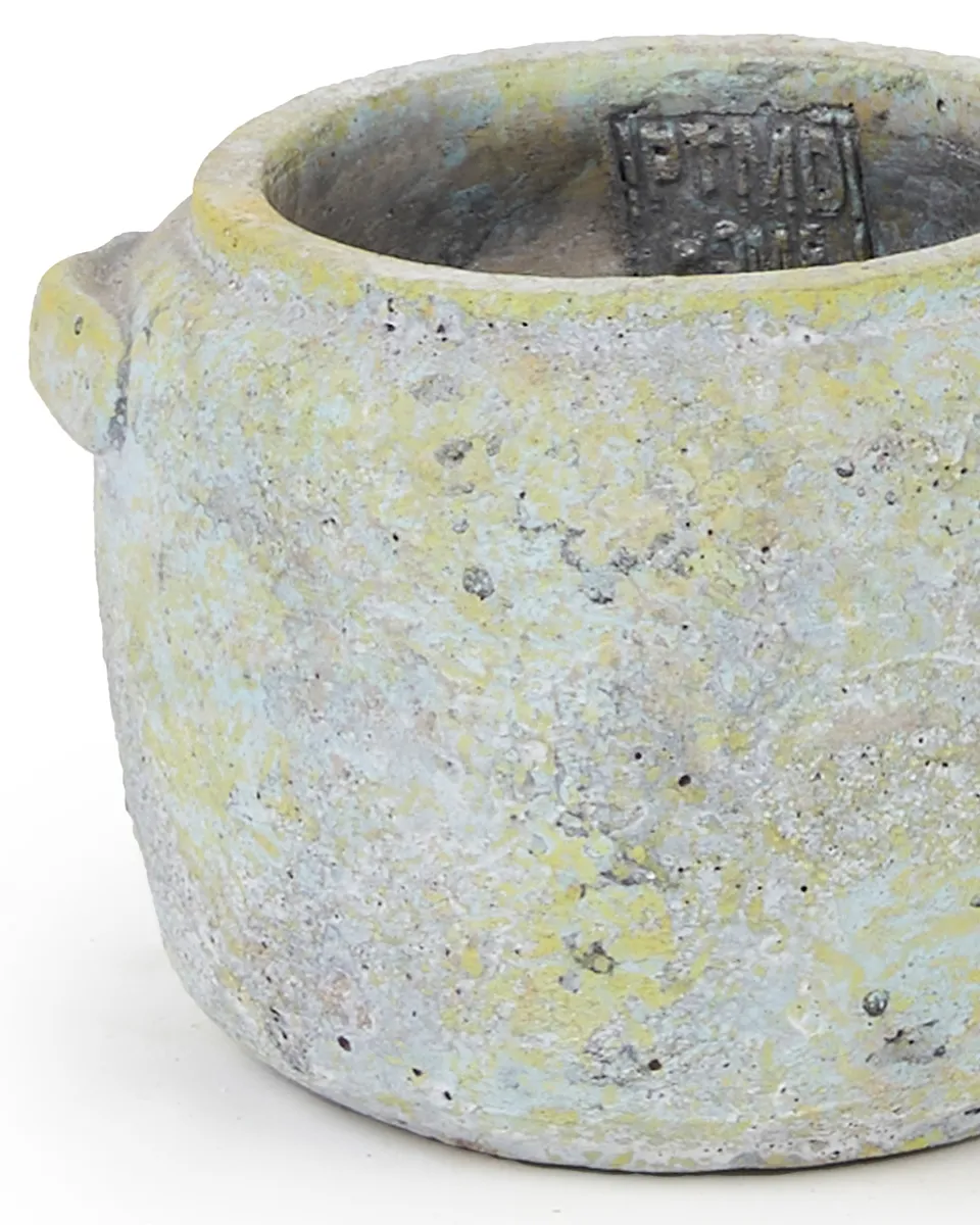 Fade Green Cement Pot Round with Ear S 672315 copy detailed Fade Green Cement Pot Round with Ear S 672315 copy detailed