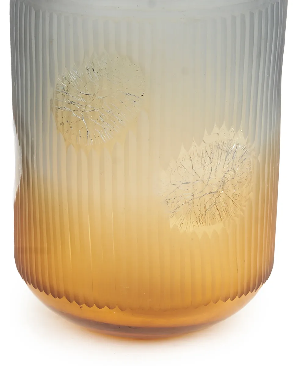 GLASS VASE GOLD AND GRAY 18X18X33.5CM DR89 copy detailed GLASS VASE GOLD AND GRAY 18X18X33.5CM DR89 copy detailed