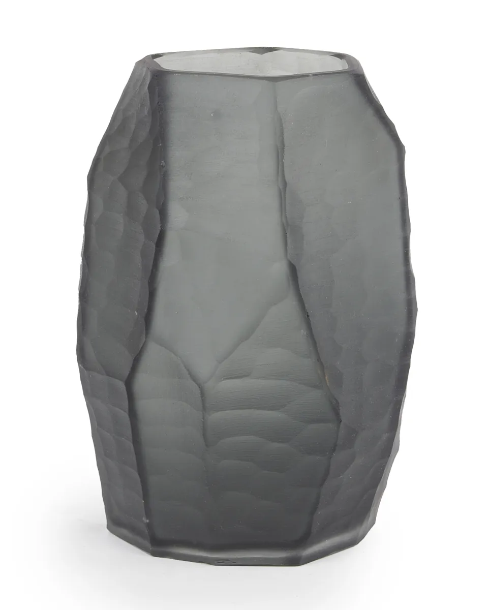 GLASS VASE GRAY 16X22CM DR42G GLASS VASE GRAY 16X22CM DR42G