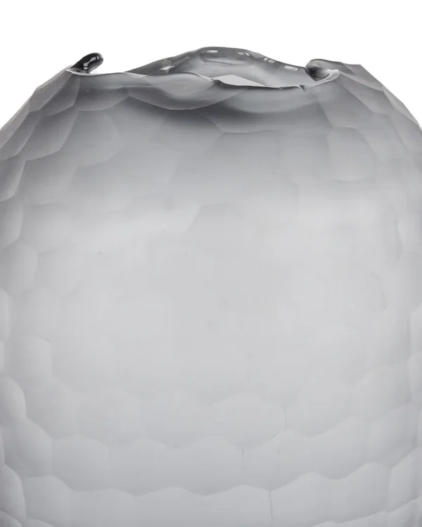 GLASS VASE GRAY 22X35CM DR61 copy detailed