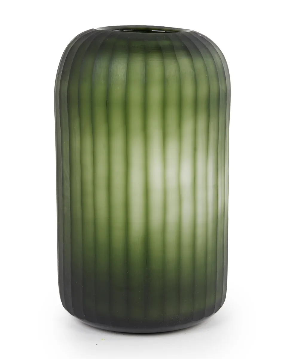 GLASS VASE GREEN 19X31CM DR1405 GLASS VASE GREEN 19X31CM DR1405