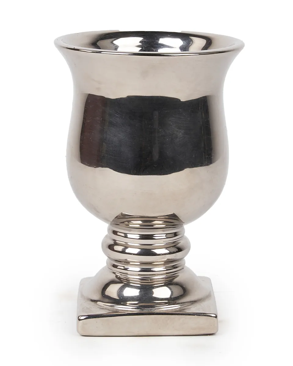 METAL ROUND SILVER POTS SMALL METAL ROUND SILVER POTS SMALL