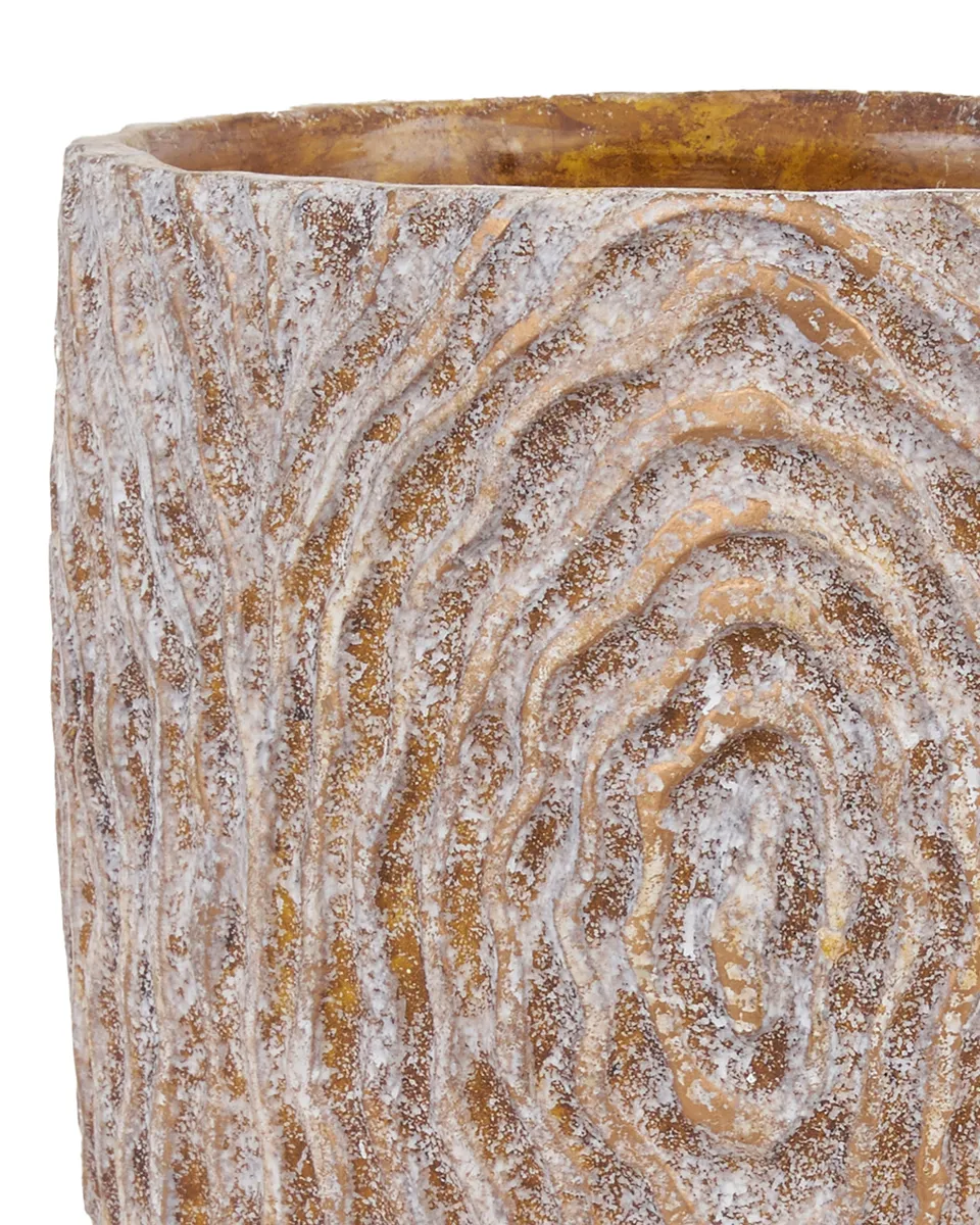 Meria Brown cement pot with pattern round 708174 XL 30 x 30 x 30 copy detailed Meria Brown cement pot with pattern round 708174 XL 30 x 30 x 30 copy detailed