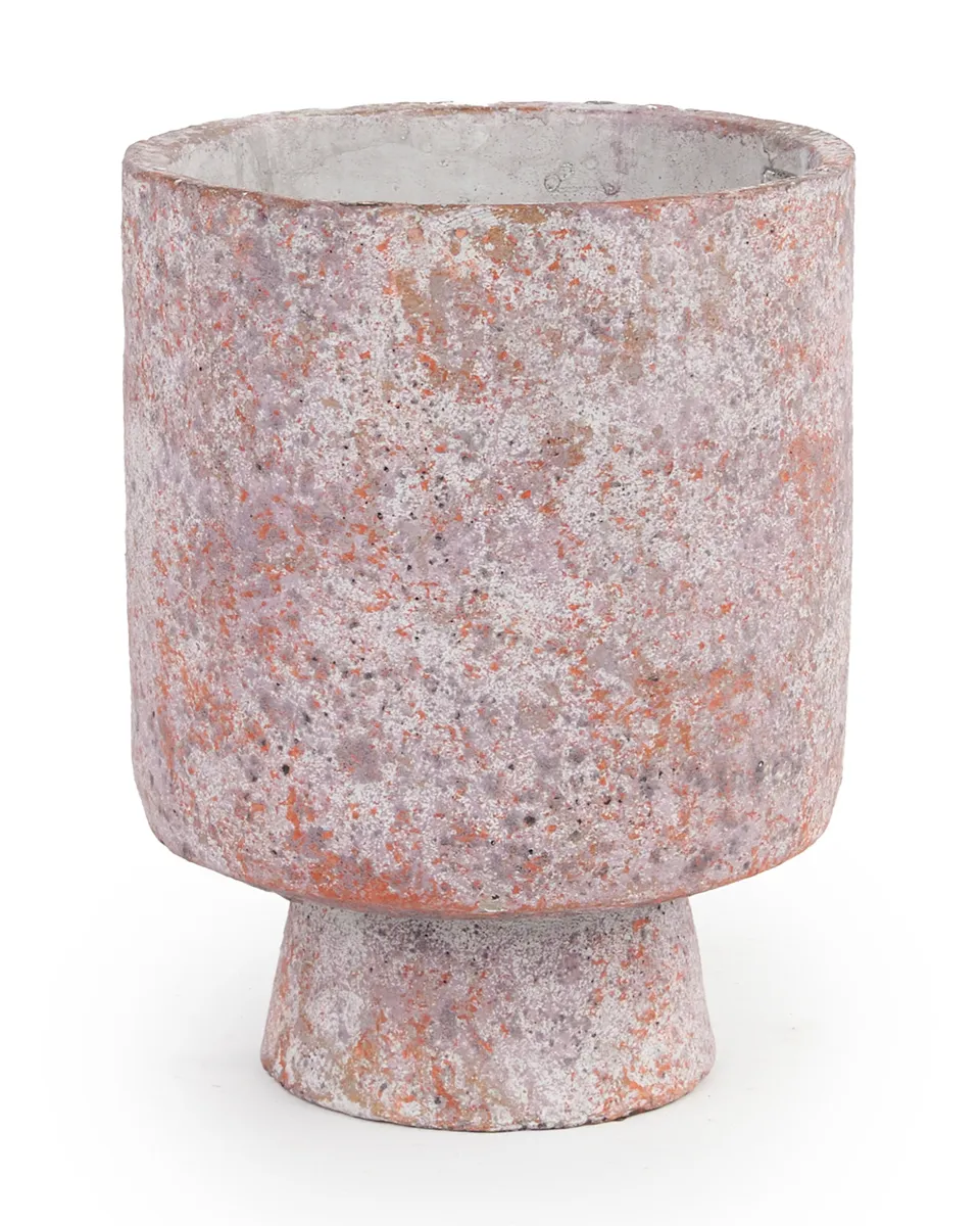 Mister Pink cement pot rough color round M 717730 17 x 17 x 22 Mister Pink cement pot rough color round M 717730 17 x 17 x 22