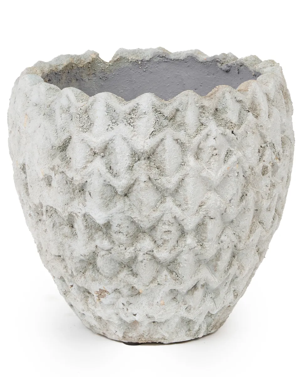 Nana Blue Ceramic Wave Bombey Pot L 684752 Nana Blue Ceramic Wave Bombey Pot L 684752