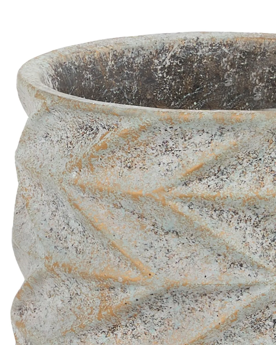 Roah Blue cement pot carved round L 715012 17 x 17 x 16 copy detailed Roah Blue cement pot carved round L 715012 17 x 17 x 16 copy detailed