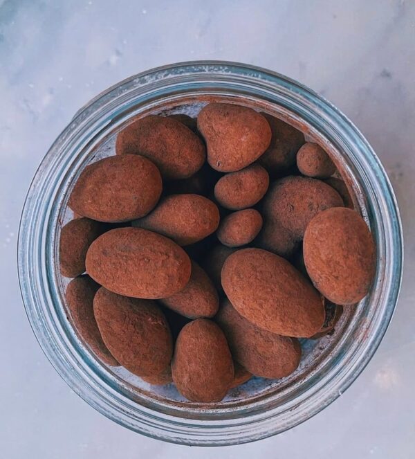 Roasted Almonds Covered in 62 Dark Chocolate2