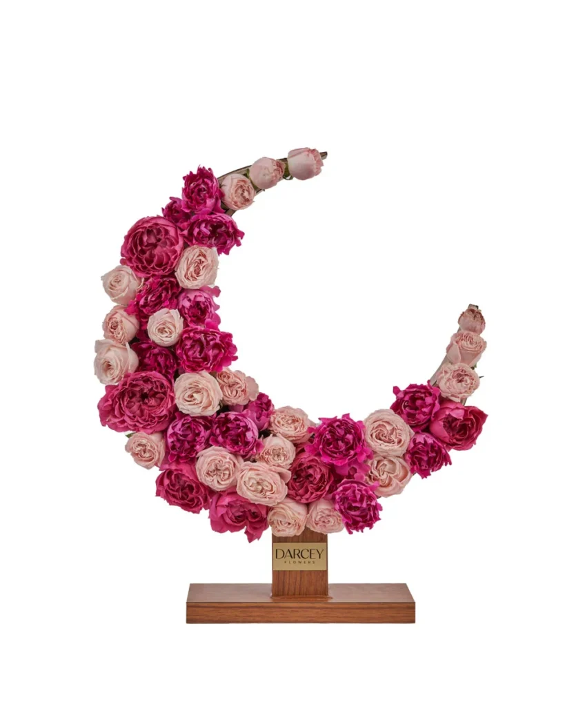 Shades of Pink Crescent Medium