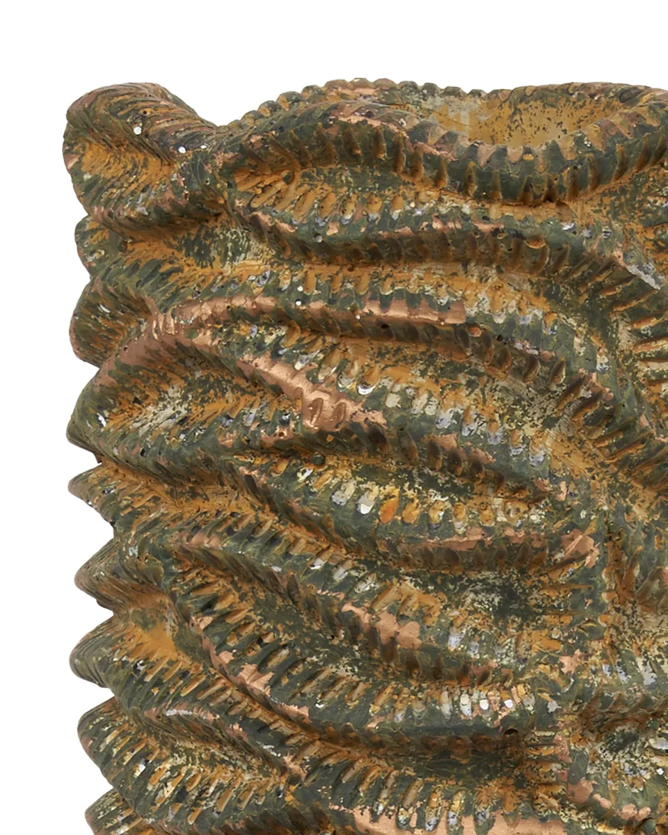 Waves Brown cement pot wavy struct round high 708820 L 19 x 19 x 37 copy detailed Waves Brown cement pot wavy struct round high 708820 L 19 x 19 x 37 copy detailed