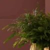 maidenhair fern on gold detailed