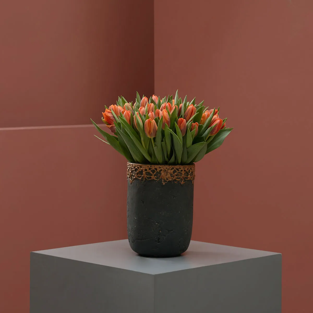 orange kiss on a vase 1 orange kiss on a vase 1