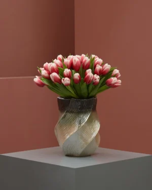 tulip kiss on a vase 1