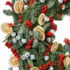 LIME DELIGHT MISTLETOENEW WREATH 2 CLOSEUP LEFT DETAILS