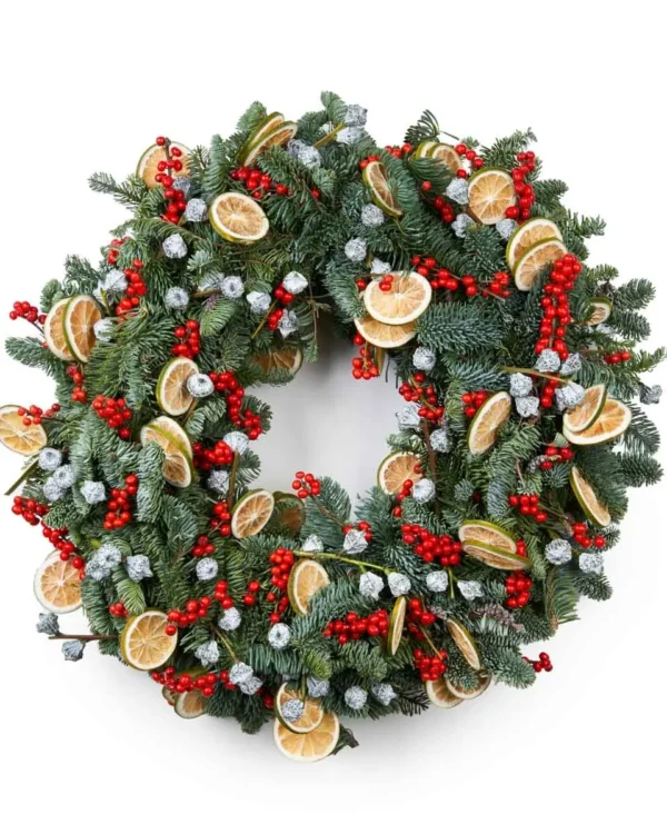 LIME DELIGHT MISTLETOENEW WREATH 2 FRONT