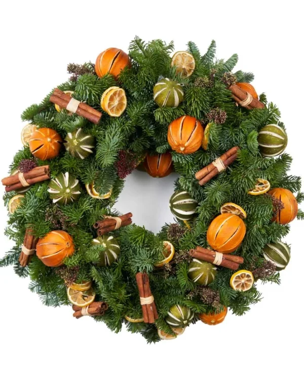 ORANGE KISSED MISTLETOENEW WREATH 1 FRONT2