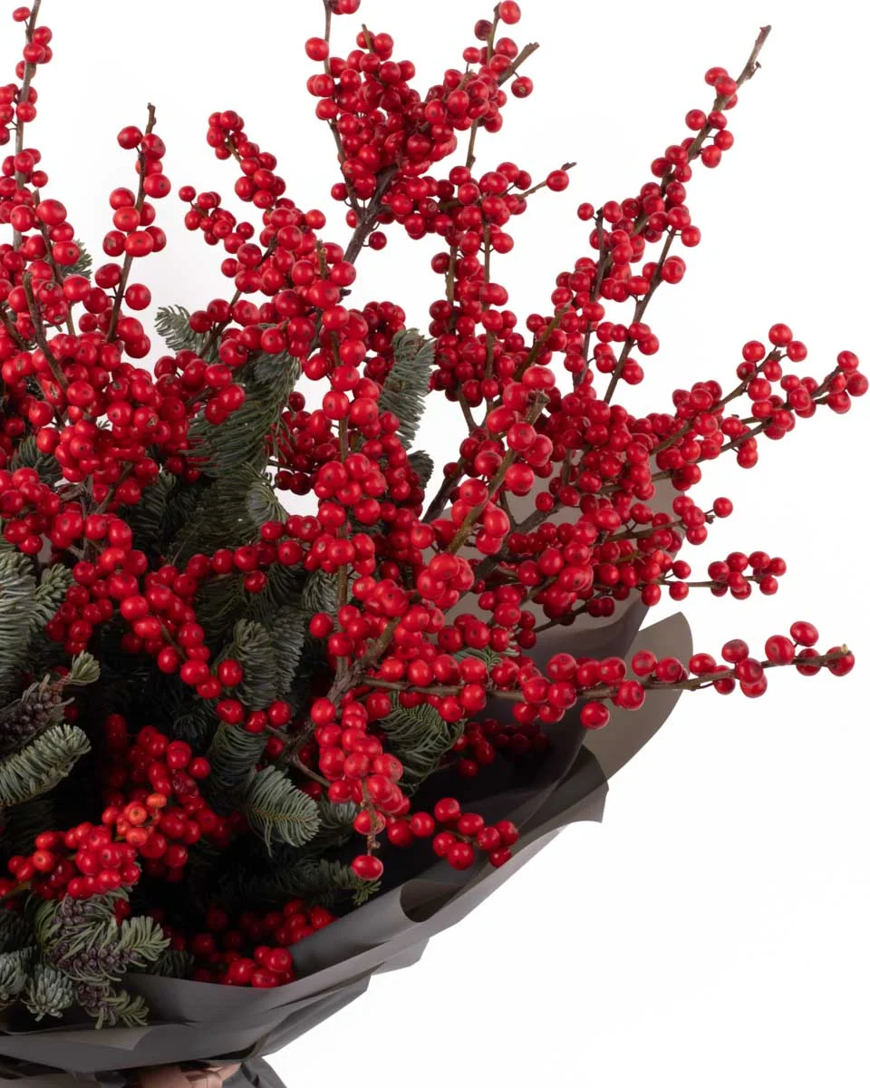 Red HollyNEW BOUQUET 7 RIGHT DETAILS SUPERB