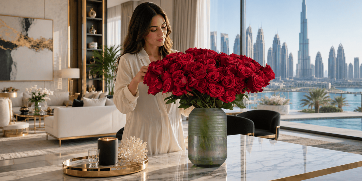 Flower vase arrangement